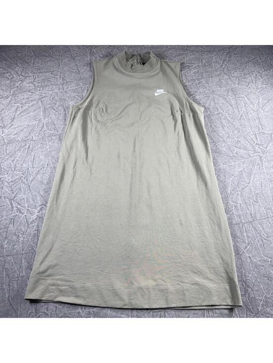 Nike Dresses & Skirts - Nike Dress Women's L Green Sage Mock Neck Sleeveless
